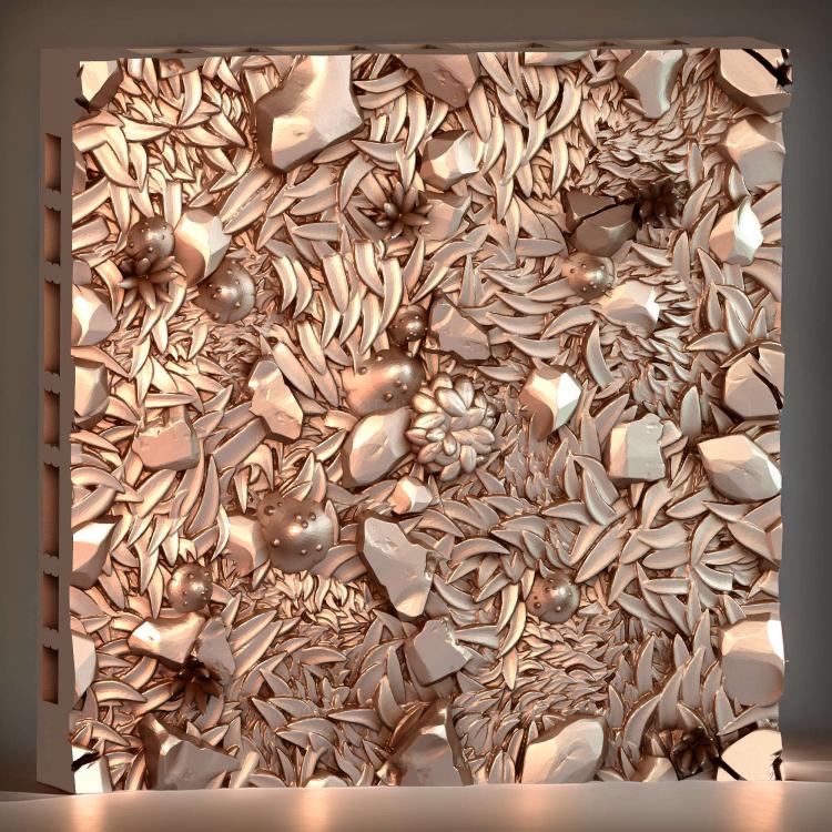Натуральная Напольная плитка Forest Tile 2x2 B
