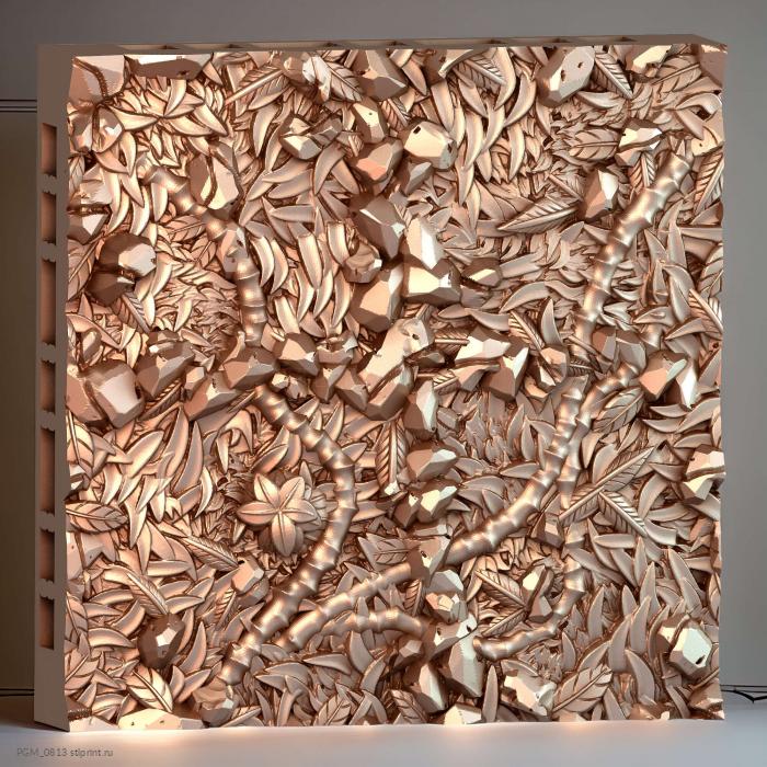 Натуральная Напольная плитка Jungle Tile 2x2 A