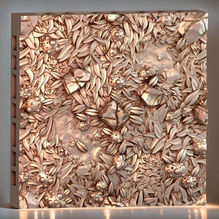 Натуральная Напольная плитка Swamp Tile 2x2 B