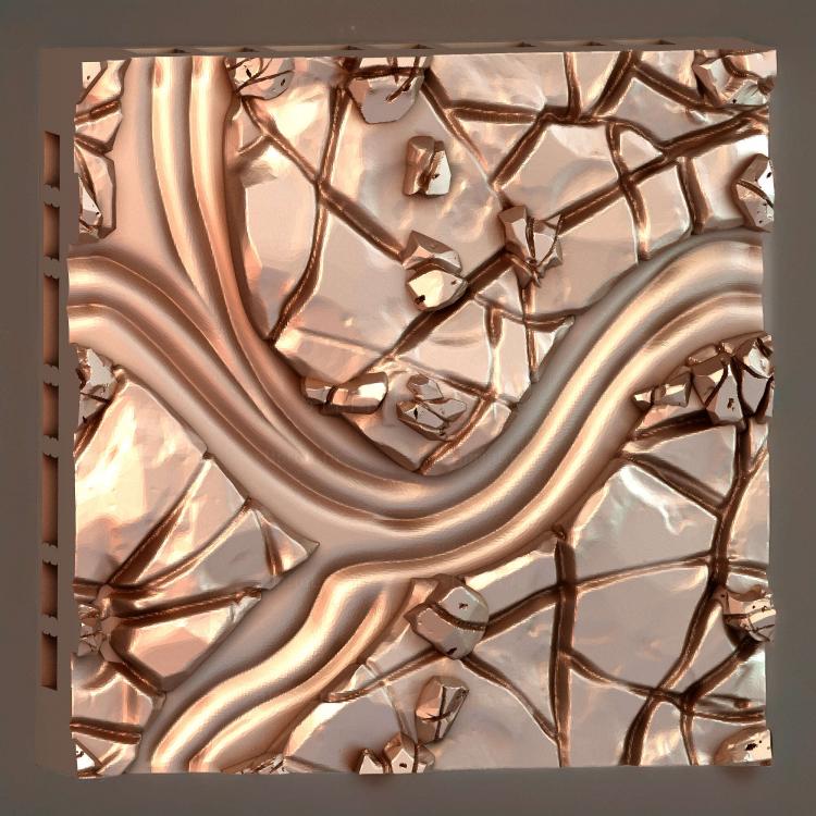 Натуральная Напольная плитка Volcano Tile 2x2 A