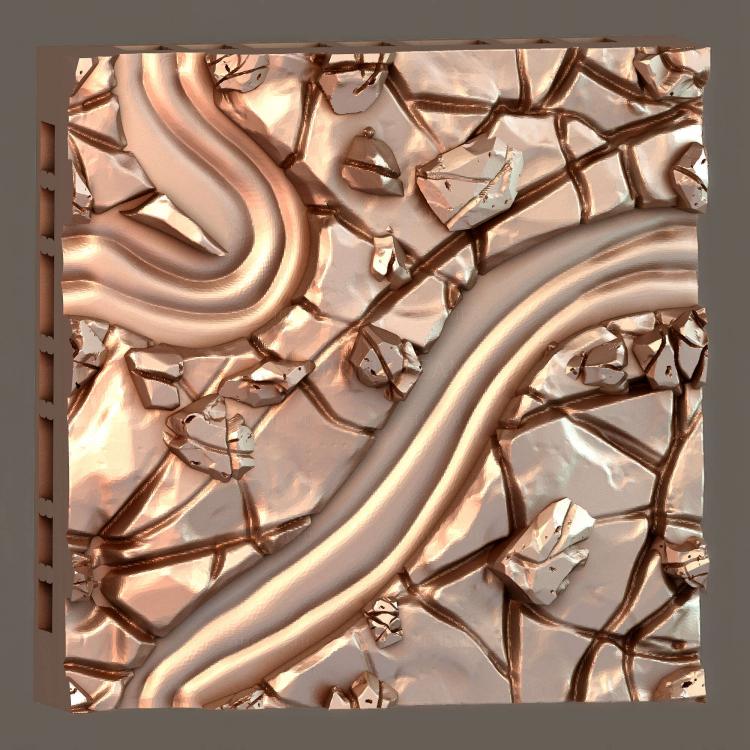 Натуральная Напольная плитка Volcano Tile 2x2 B