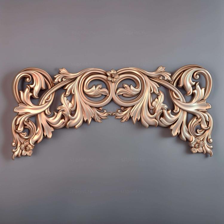 3d stl модель панели церковной