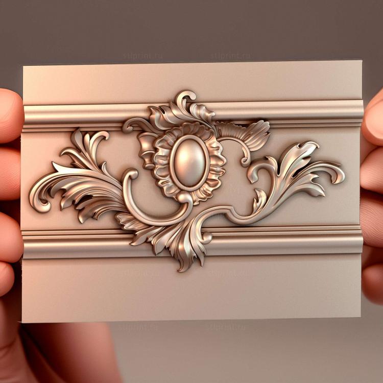 панель горизонтальная, 3d stl модель для ЧПУ, PG_0220
