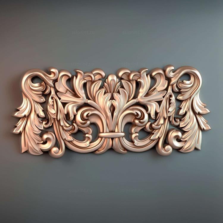 3d stl модель панели горизонтальной