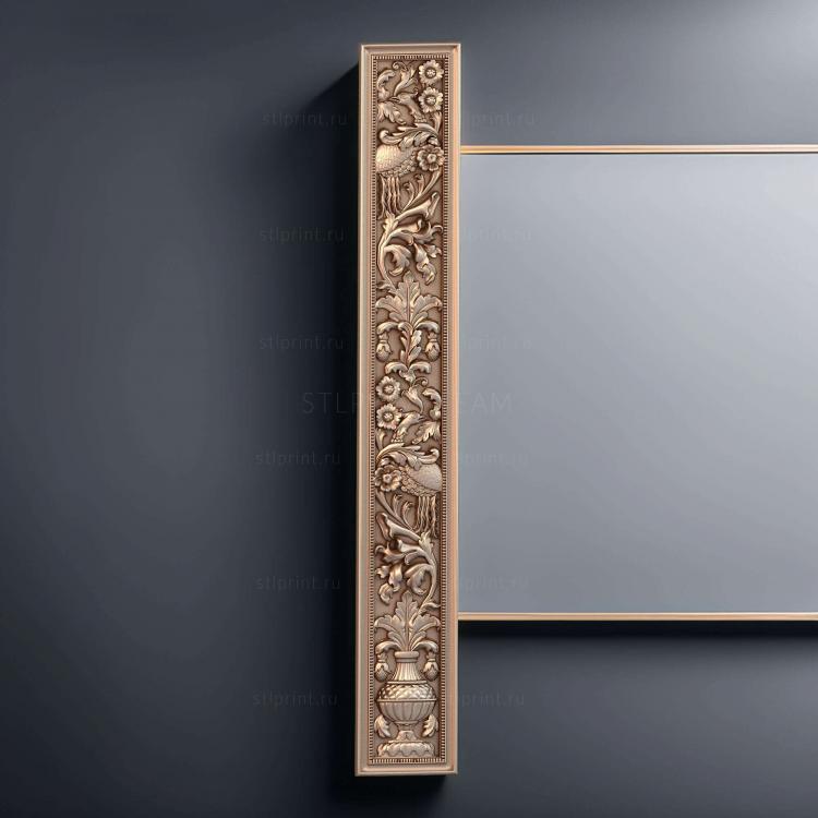 панель вертикальная, 3d stl модель для ЧПУ