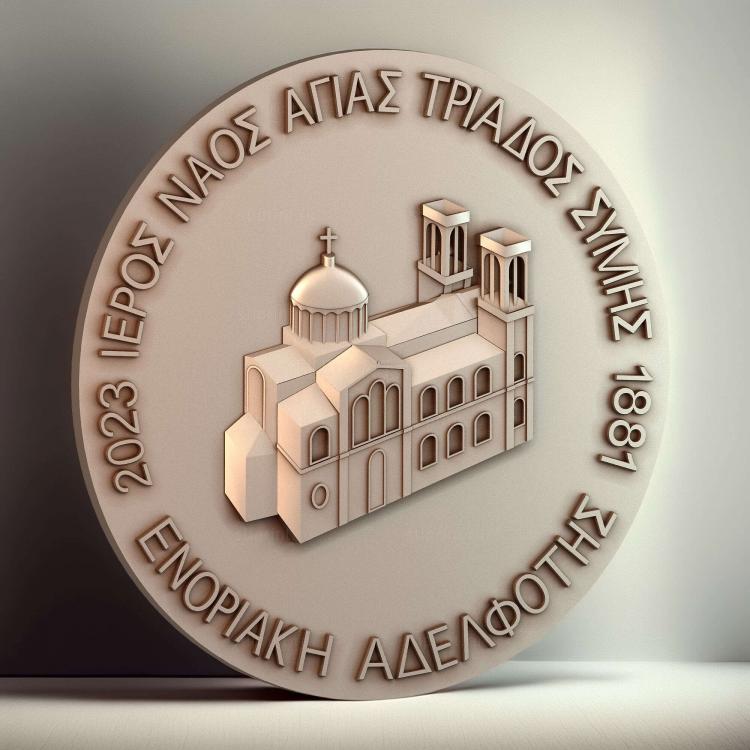 Логотип храма святой Троицы в Греции