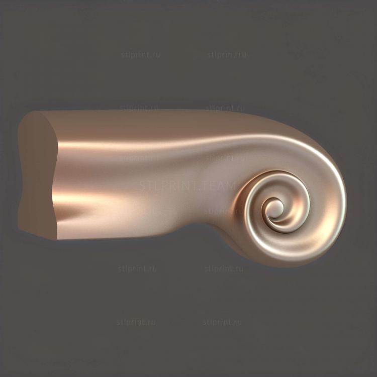 3d stl модель перил, поручней