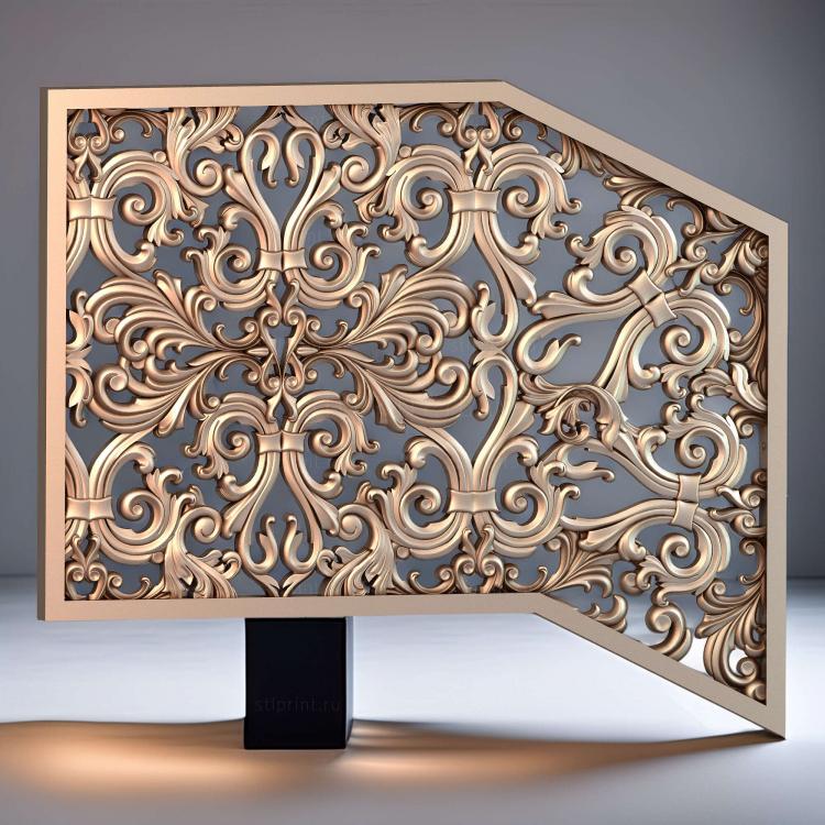 3d stl модель перил, ограждений, изготовление на чпу