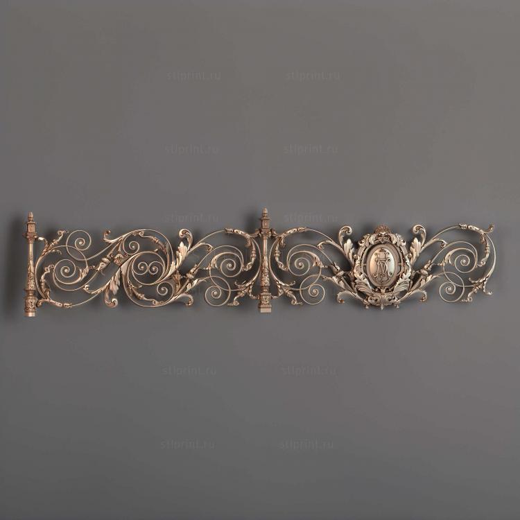 красвые перила/ограждения, 3d stl модель для чпу