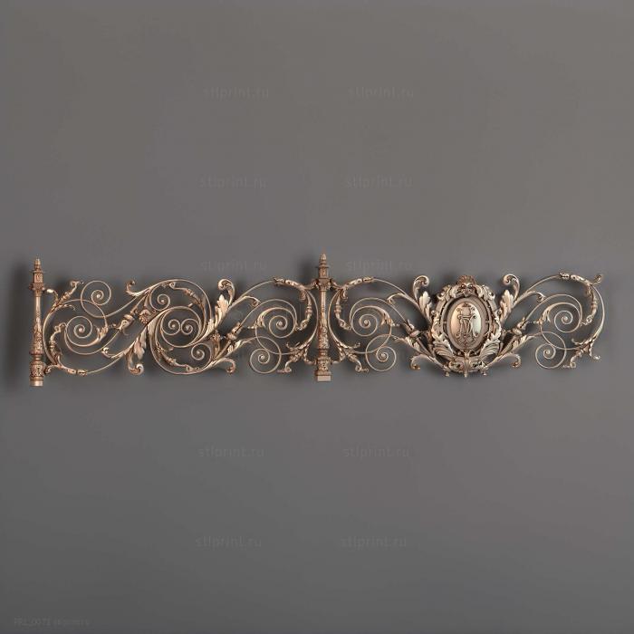 красвые перила/ограждения, 3d stl модель для чпу