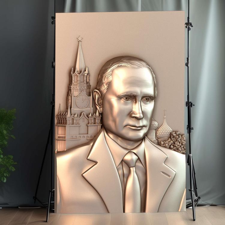 ВВПутин на фоне кремля версия 1