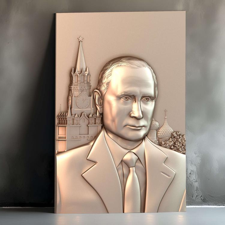 ВВПутин на фоне кремля