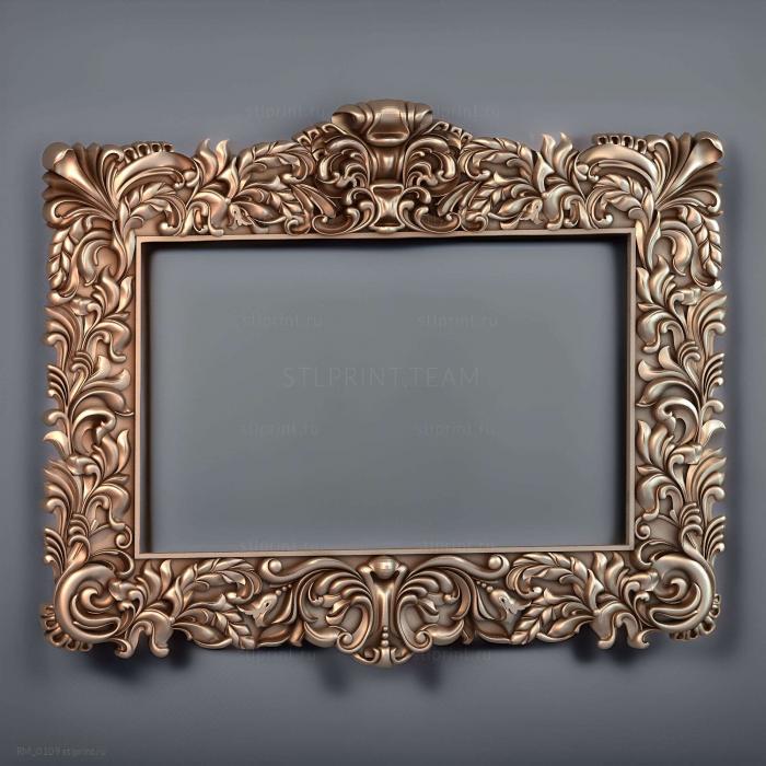 3D stl модель рамы широкой