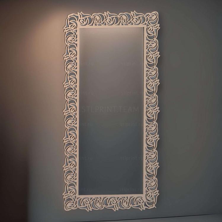 3d stl модель рамы ажурной