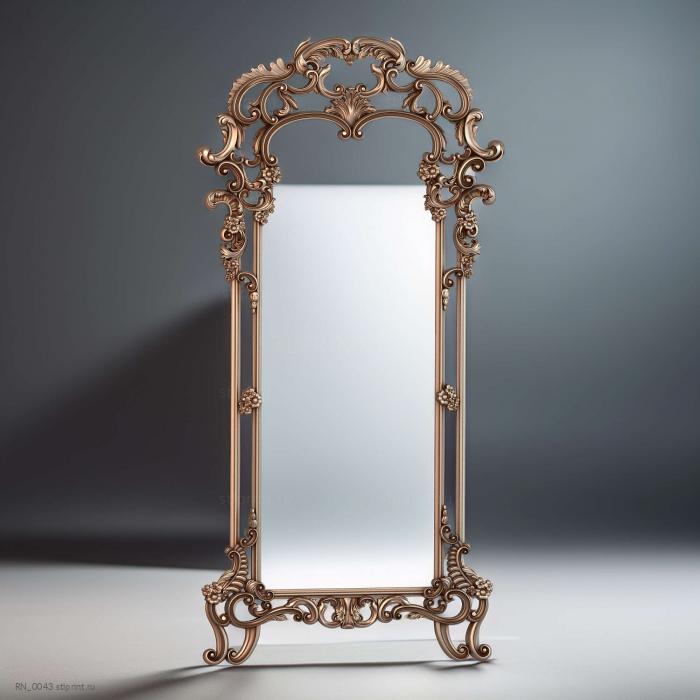 3d stl модель рамы большой, напольной,