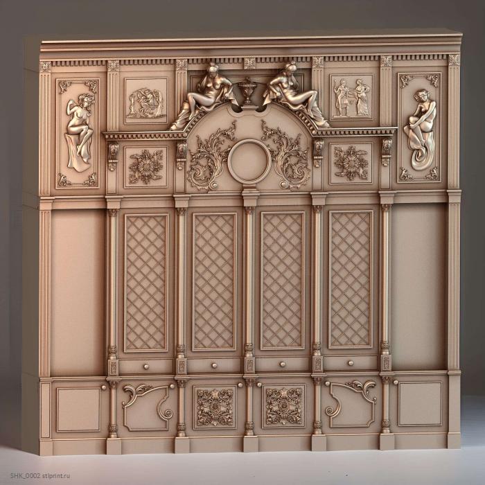 3d stl модель шкафа для ЧПУ SHK_0002