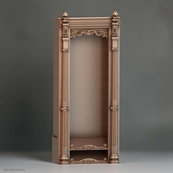 3d stl модель буфетного шкафа для ЧПУ SHK_0005