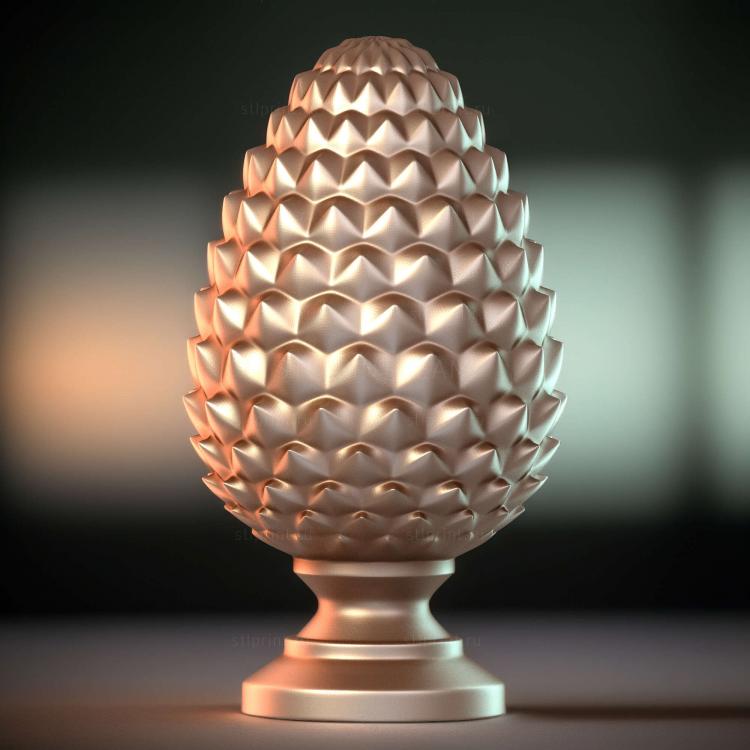 3D Сосновая шишка