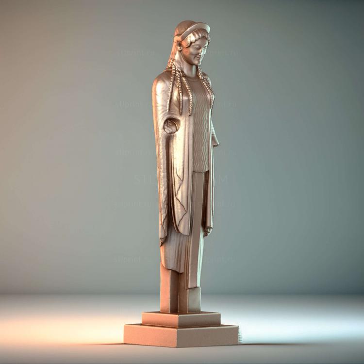 Коре, одетая в хитон и накидку (эпиблема)