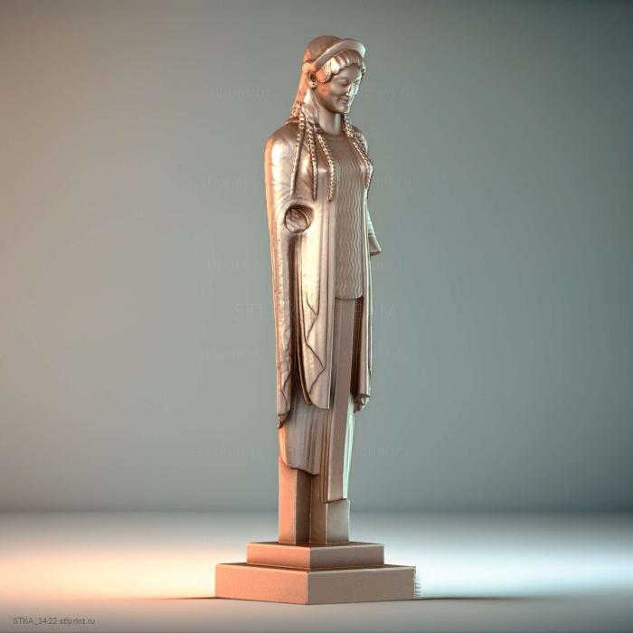 Коре, одетая в хитон и накидку (эпиблема)