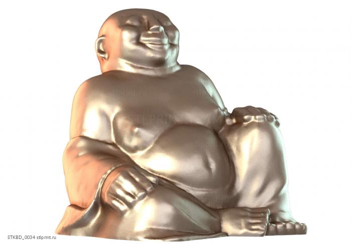 Улыбающийся Монах Будды