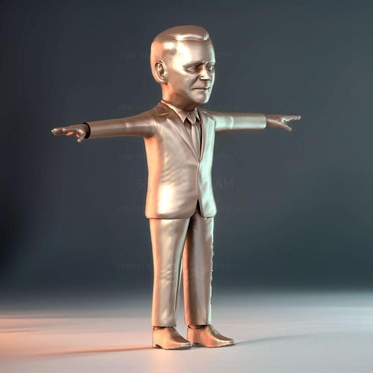 Джо Байден стилизованная 3D карикатура