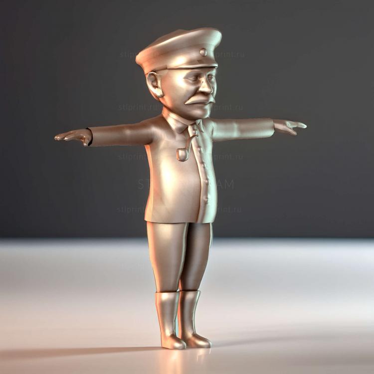 3D карикатура на Сталина