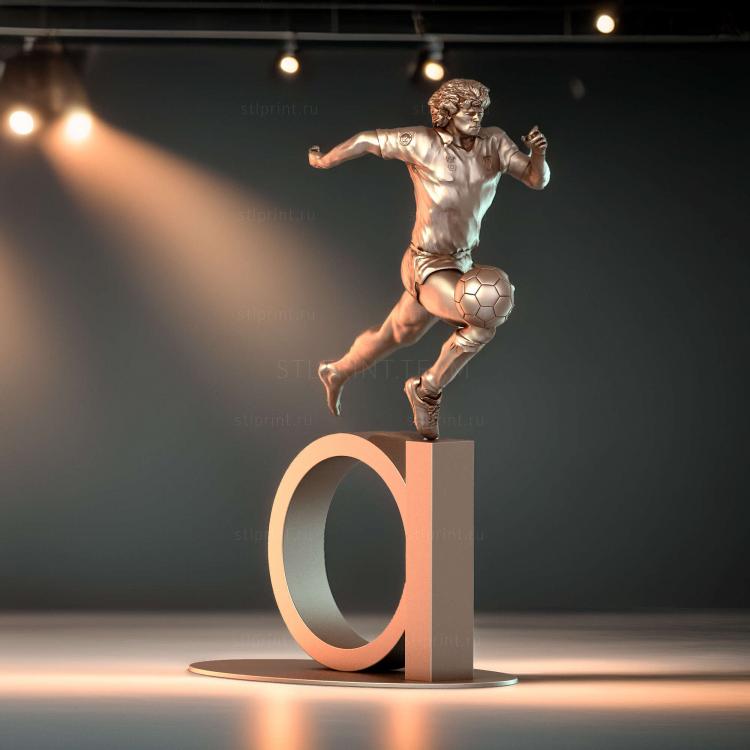 Statua DA Maradona interno stadio