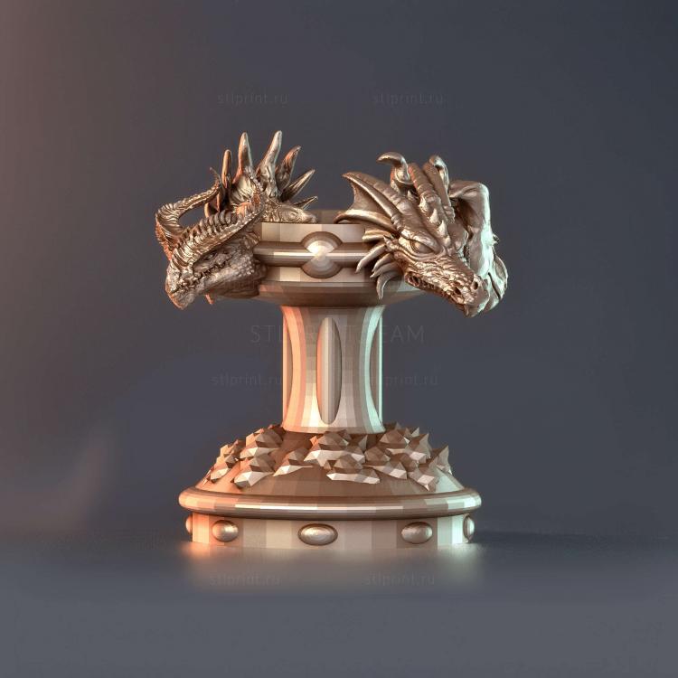 Подсвечник с Четырьмя Драконами