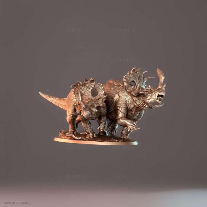 Sinoceratops Duo Более Крупный Динозавр В Комплекте