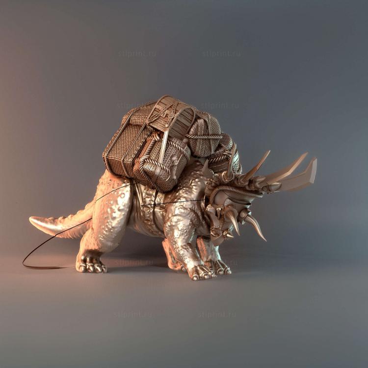 Дно рюкзака FDM Triceratops с прогулочной упаковкой