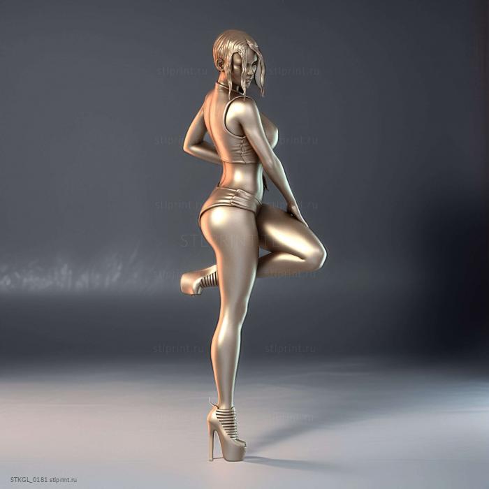 Танцовщица женщина 3d для печати