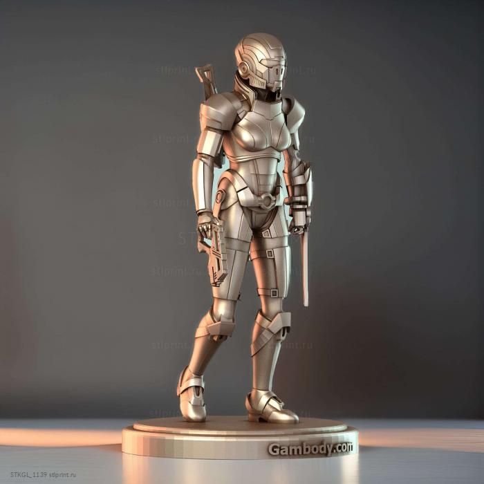 Женщина - Шепард из Mass Effect