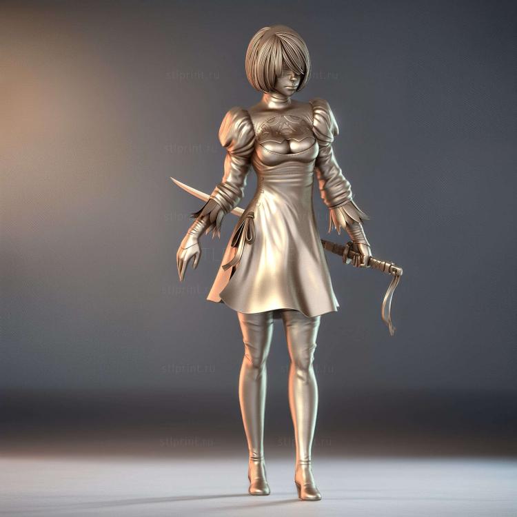 Nier Automata,который Лепит лин Янь