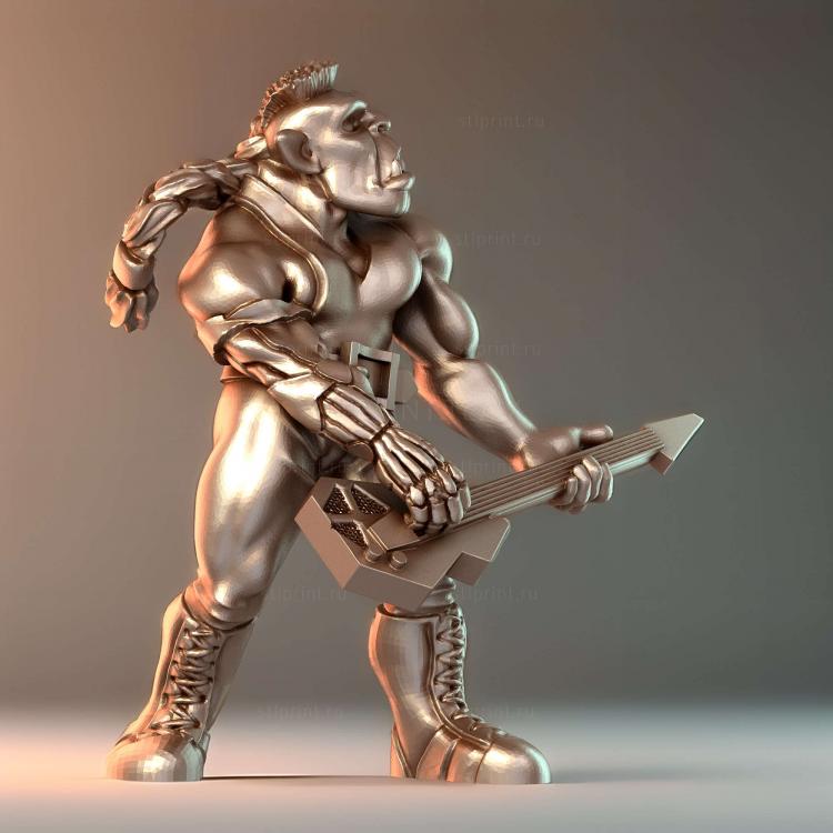 Мужчина - гитарист Cyberwars Orc