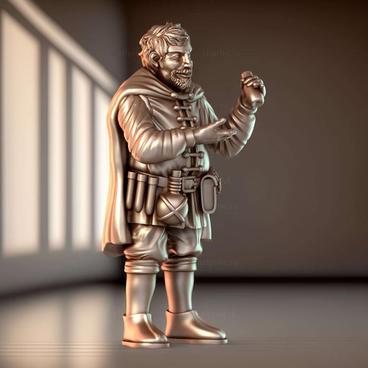 Средневековый Деревенский Торговец
