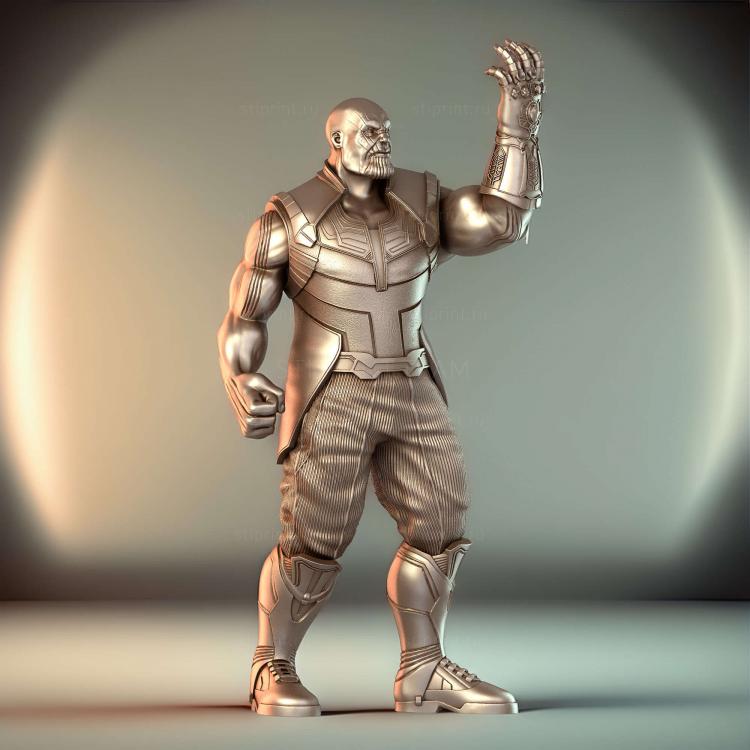 Железный Человек против Таноса Диорама Thanos