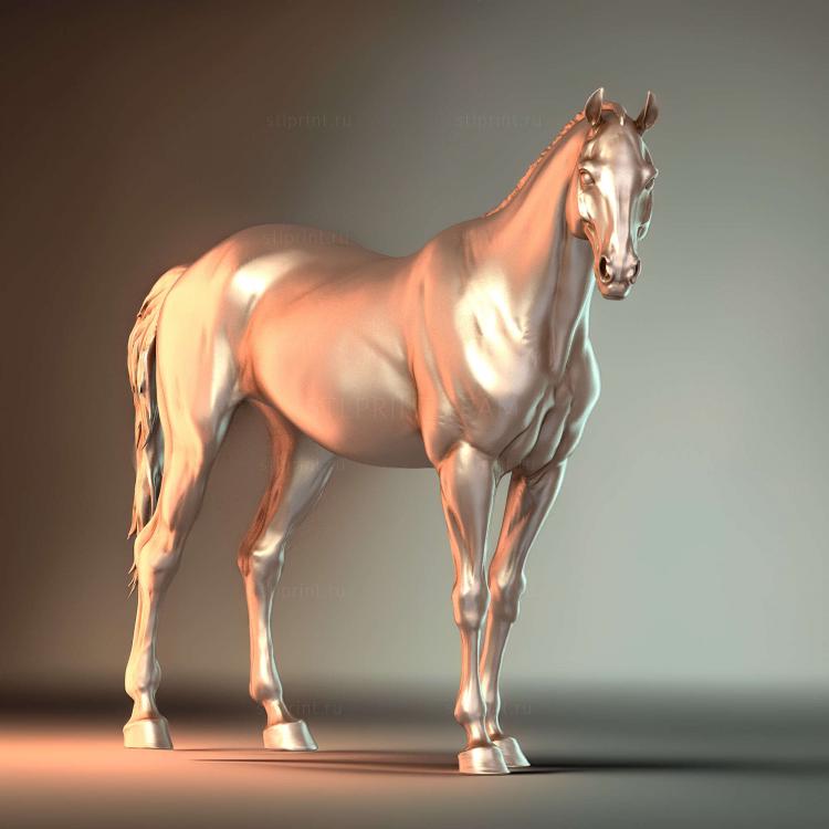 3D скульптура лошади