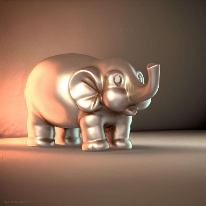 Фигурка слона 3D