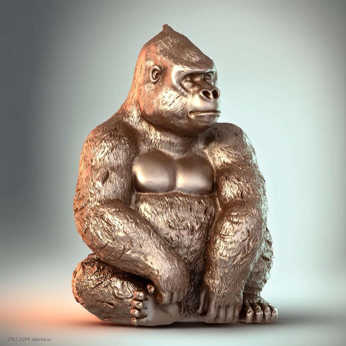 Золотая горилла 3D