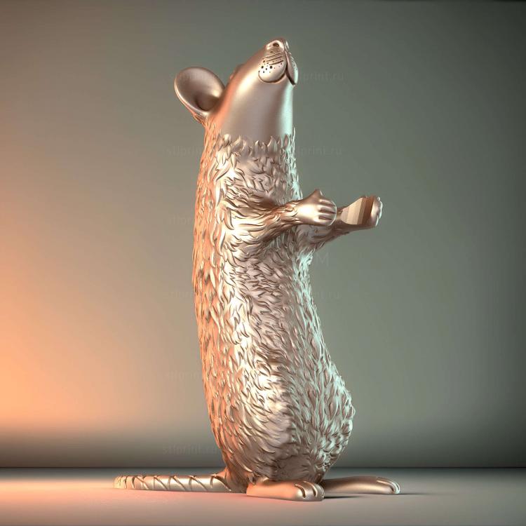 3D-модель лампы мышь