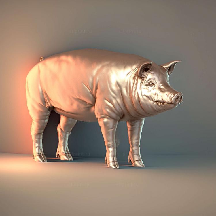 3D Модель свиньи