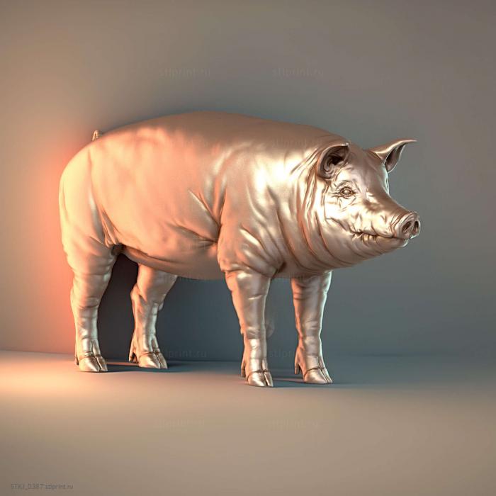 3D Модель свиньи