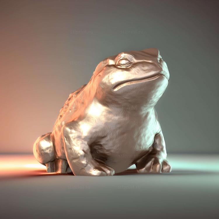 Скульптура жабы 3D