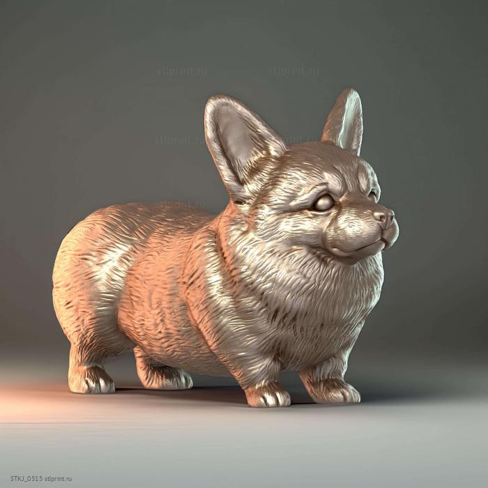 Милый Корги STL