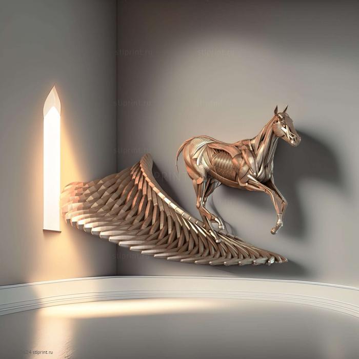 Бегущая лошадь ecorche