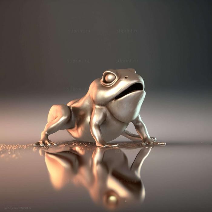 Коричневая лягушка