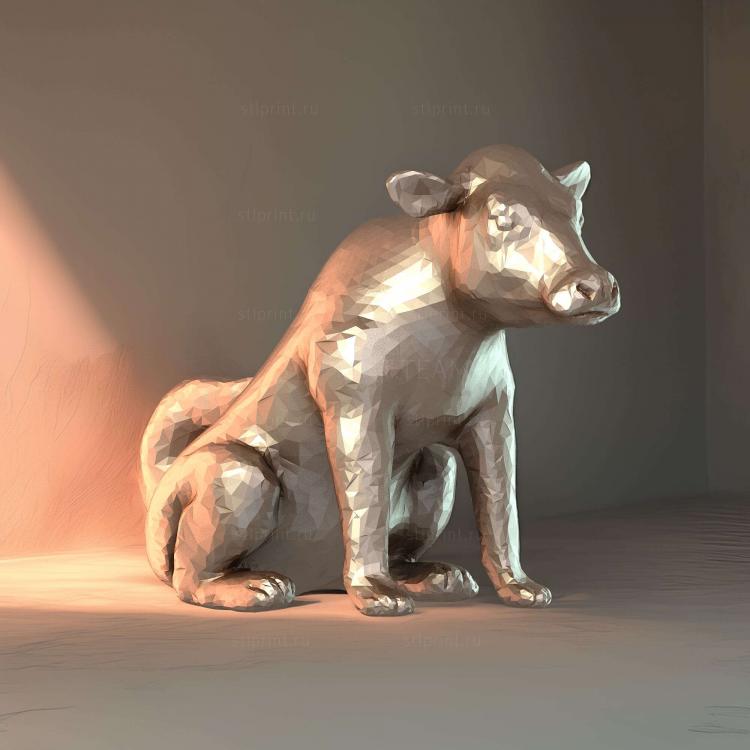 Собака с коровьей мордой