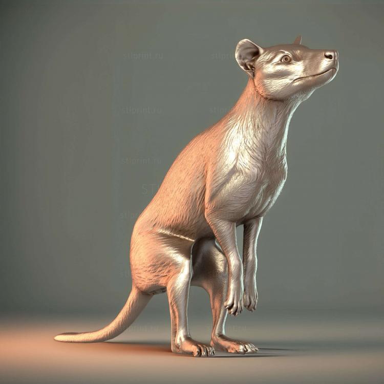 Самец тилацина или Thylacinus Cynocephalus