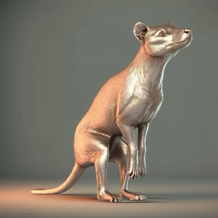 Самец тилацина или Thylacinus Cynocephalus